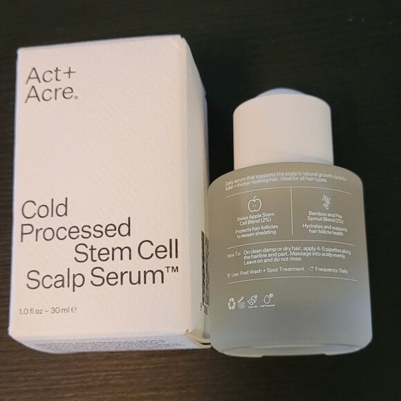 ACT + ACRE Cold Processed®Stem Cell Scalp Serum 30ML $65 - Picture 2 of 9